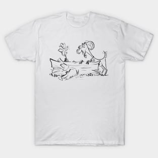 Goat & flower T-Shirt